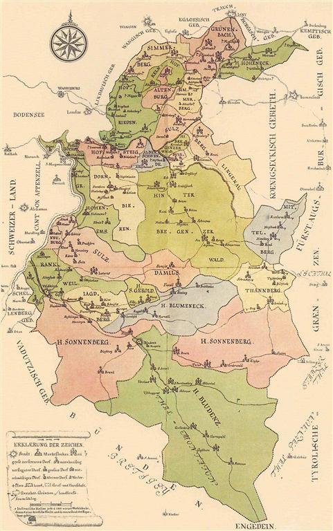 Historische Landkarte